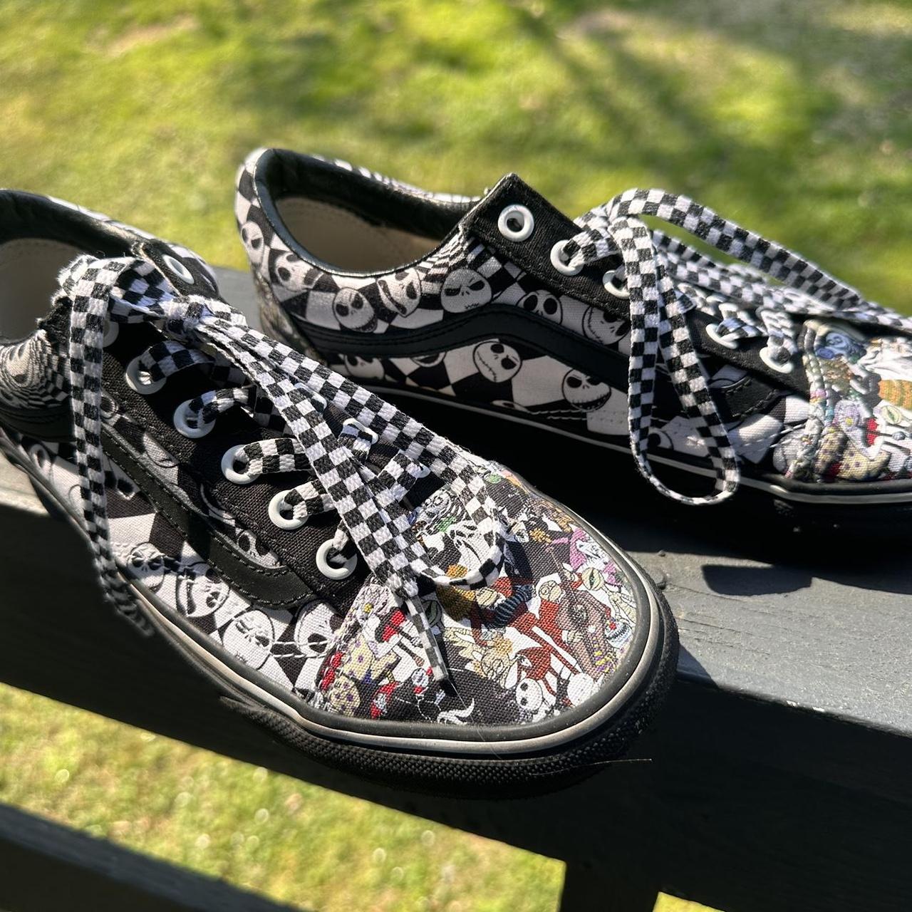 custom nightmare before christmas vans size 7 Depop