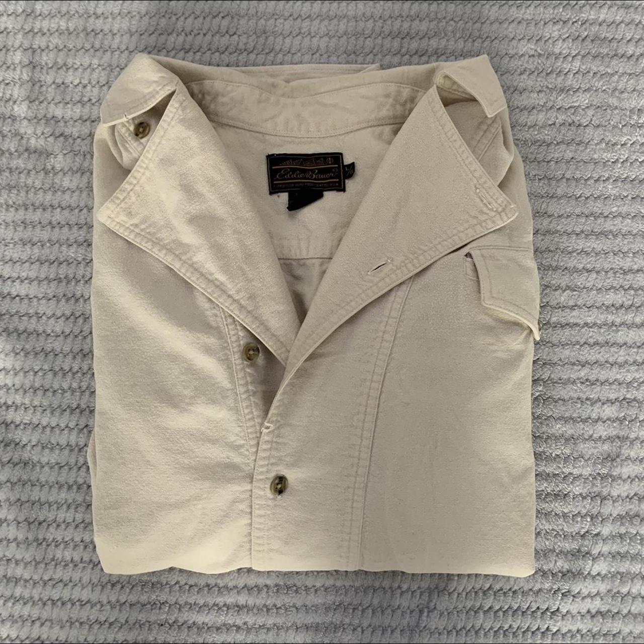 Eddie Bauer Men's Cream Cardigan | Depop