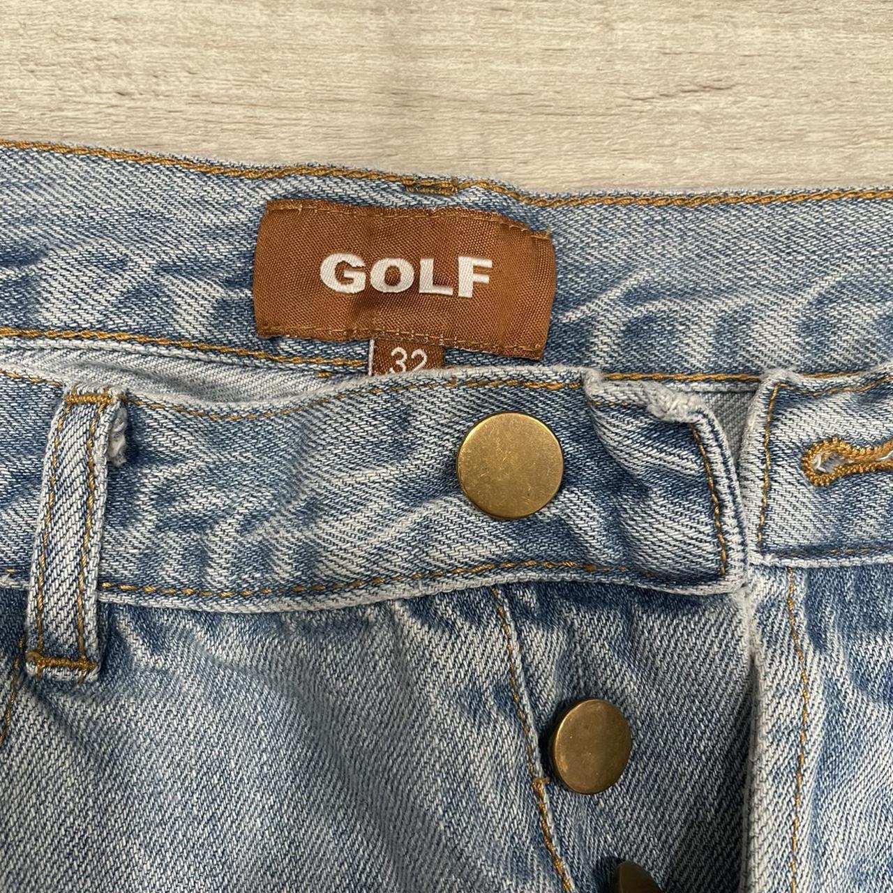 Golf Wang Smiley Denim Jeans Size 32 Very Good - Depop