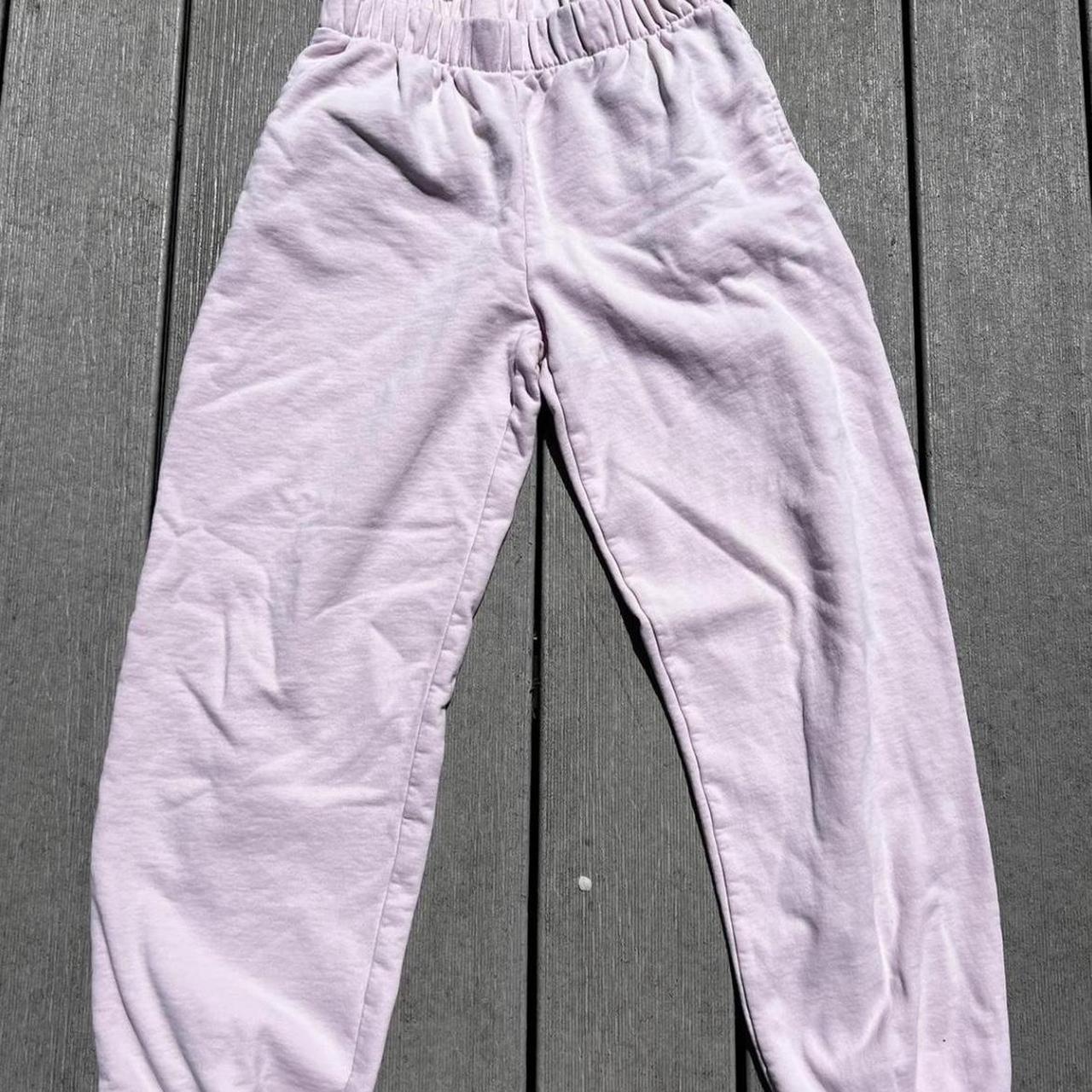 Brandy Melville Women's Pink Trousers | Depop