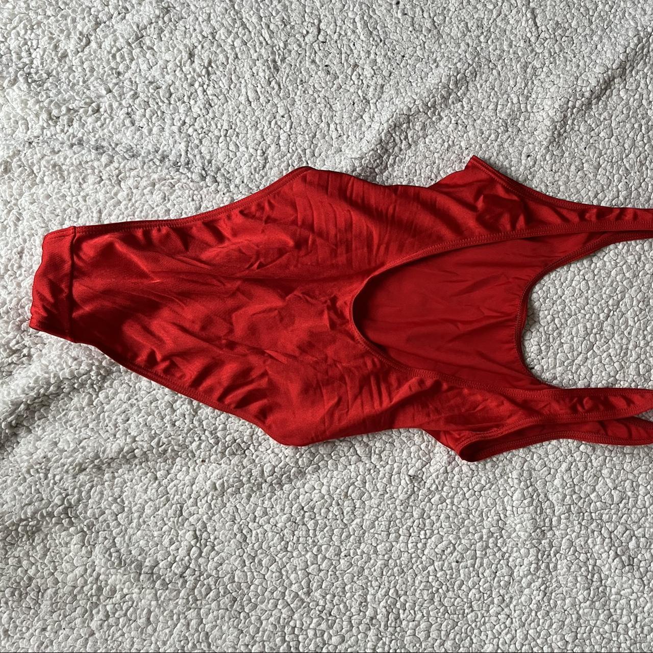 Super Cute Red Vintage One Piece Swimsuit It Is A Depop