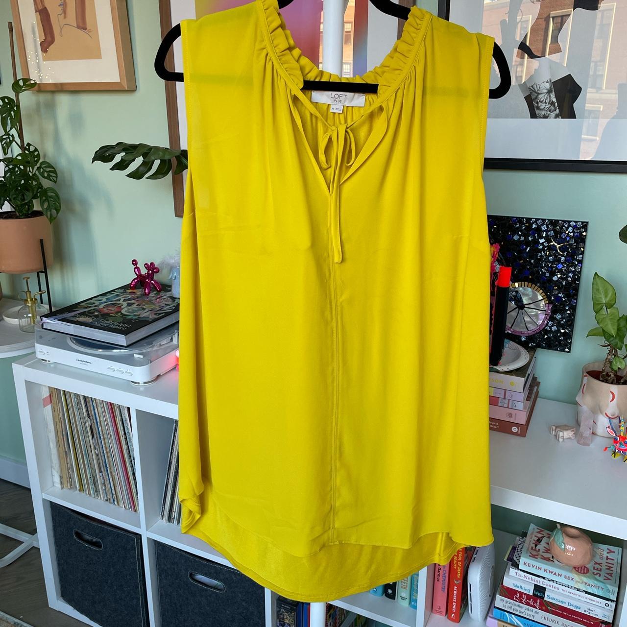 Loft hotsell yellow blouse