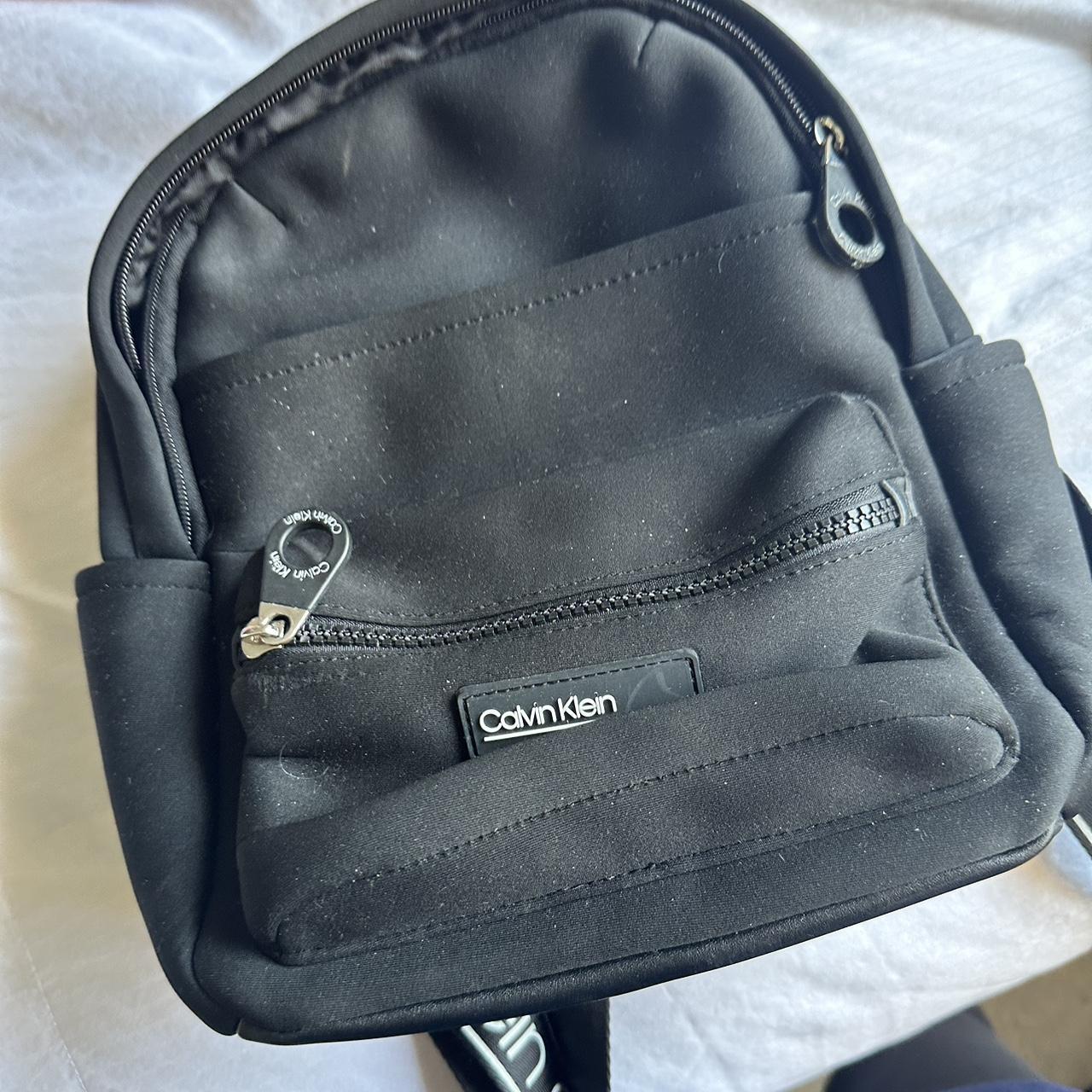 Calvin Klein mini travel black backpack with lots