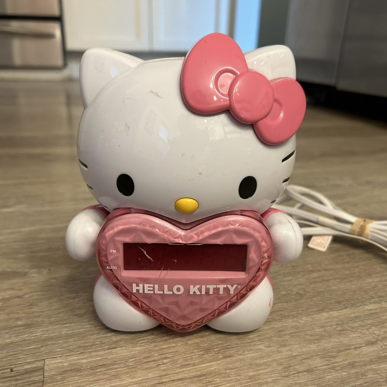 Hello Kitty Projector Alarm Clock AM / FM Radio cheapest - Red LED Sanrio 2012