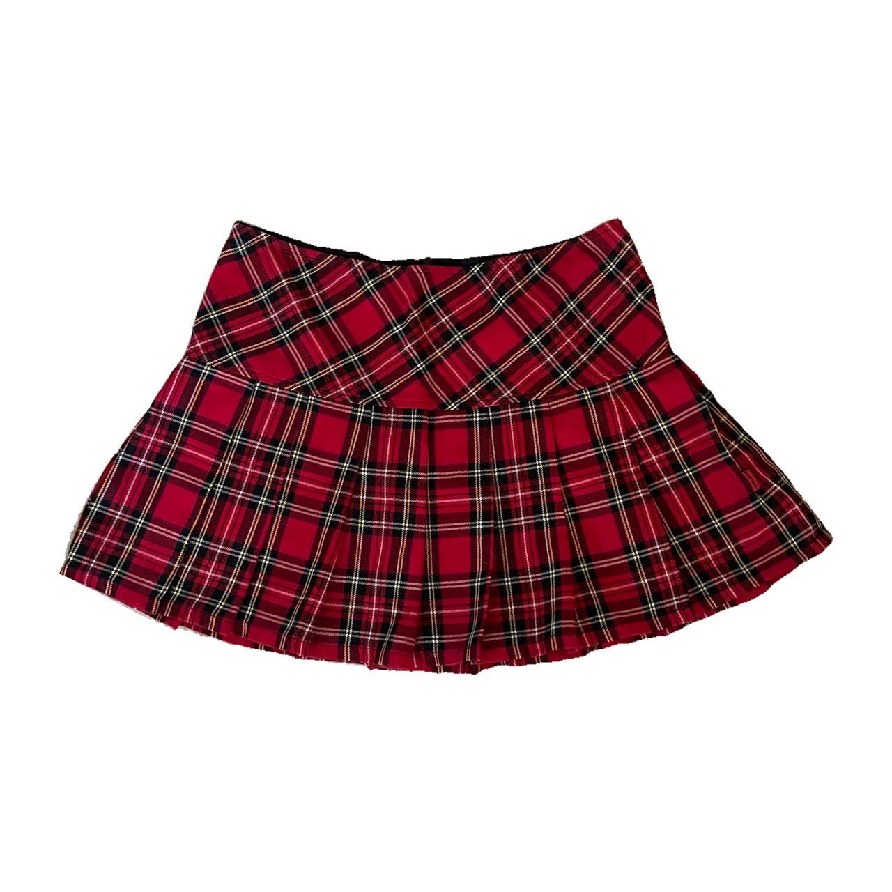 TRIPP NYC Vintage Red Plaid Mini Skirt 🥀 Deadstock... - Depop