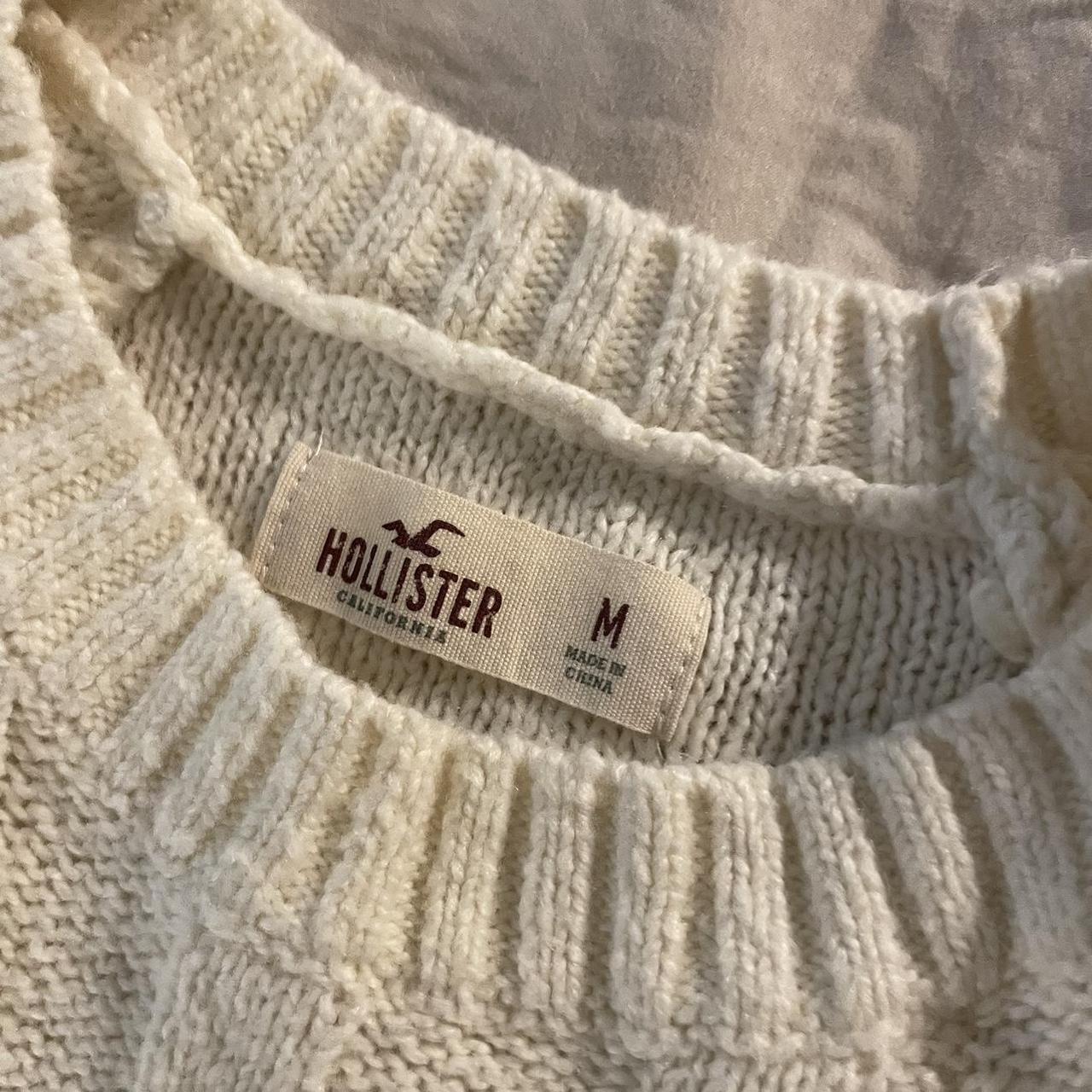 Gorgeous Vintage Coquette Hollister Cream Sweater... - Depop