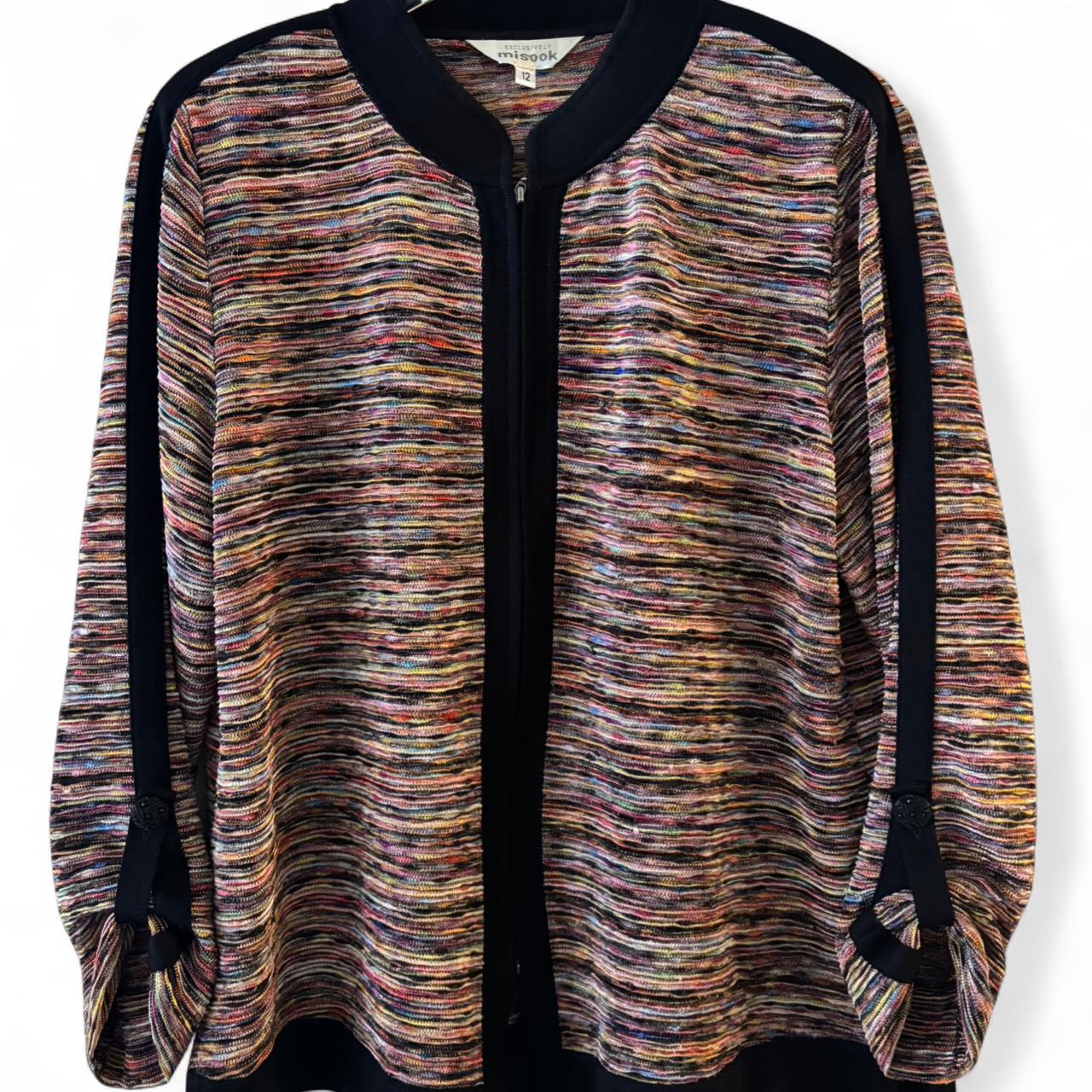 Misook Women's Lightweight Jacket - Multi/Black -… - image 1