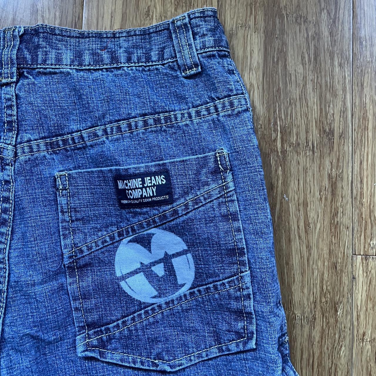 Y2K Baggy “Machine Jeans Co” Skater Jeans tagged... Depop