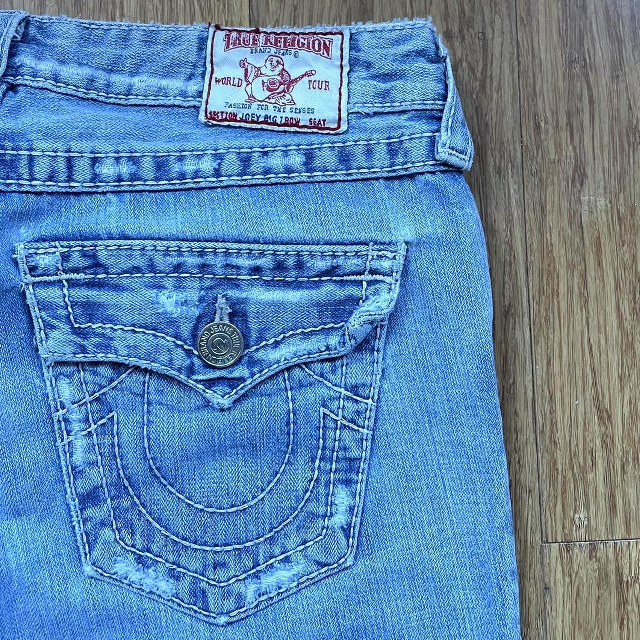 Vintage True Religion Flare Jeans tagged size... - Depop