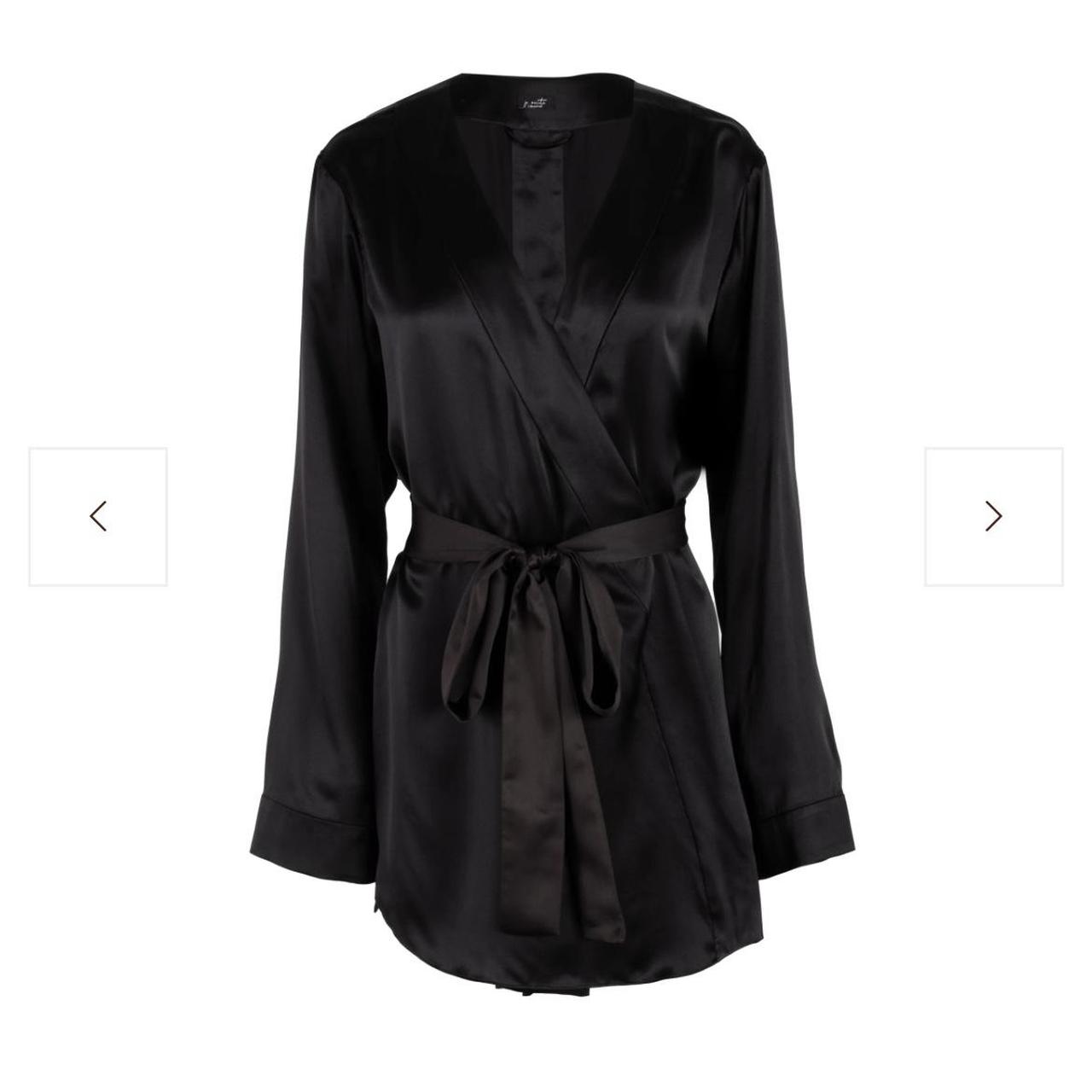 Victoria’s Secret Black Satin Robe Brand new but... Depop