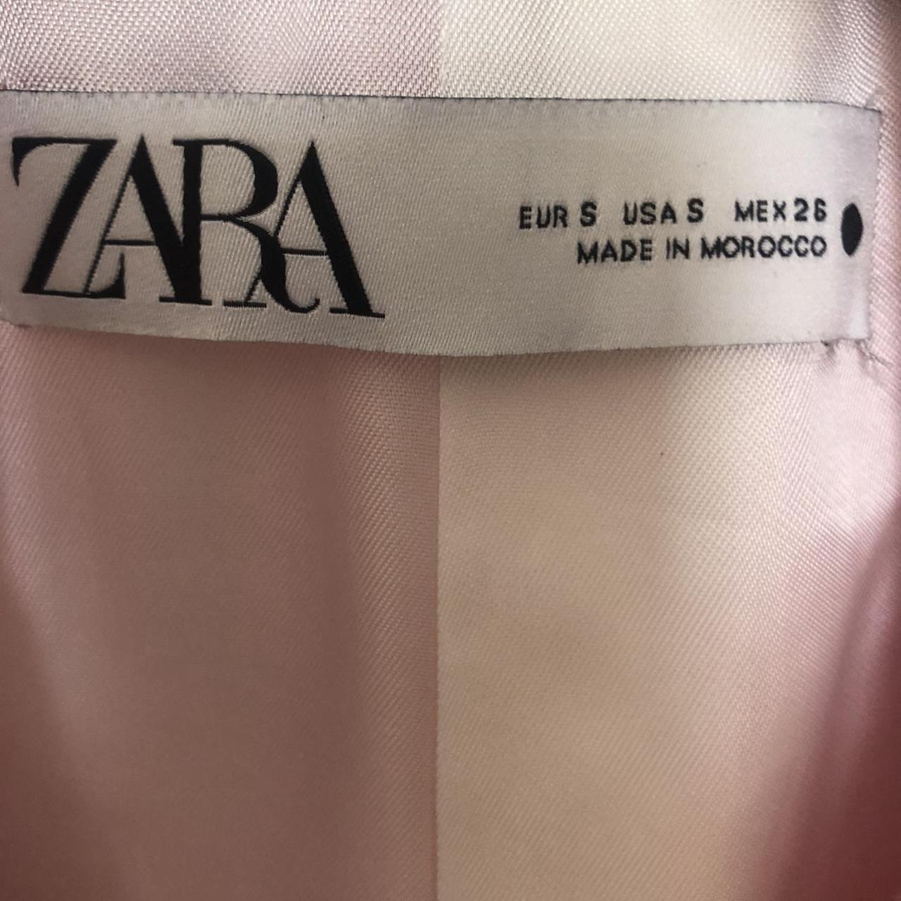 Zara pink cropped blazer with gold buttons Bloggers... Depop