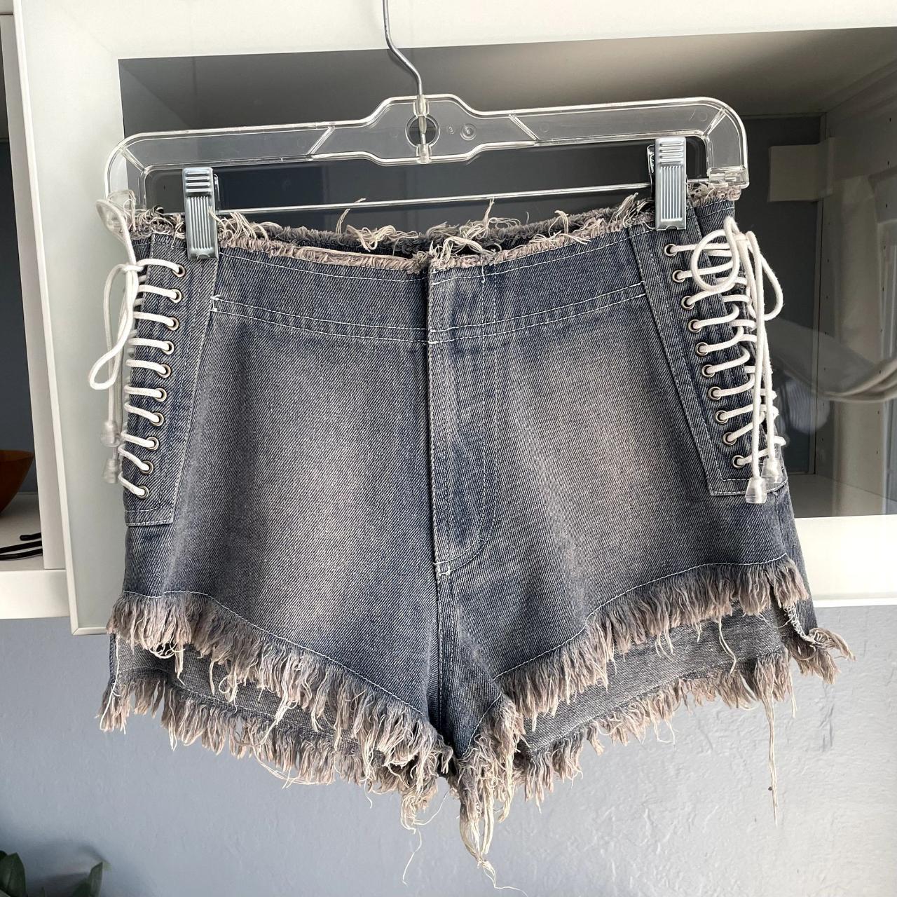 Women's Sexy Denim Shorts Lace Up Tie Side Short Jeans Micro Hot Pants  Beachwear | eBay