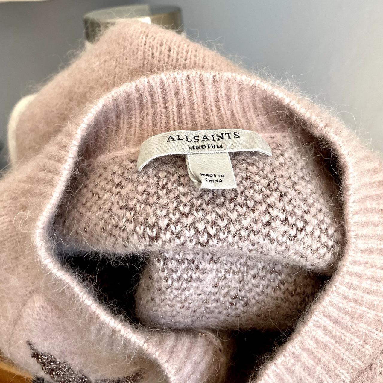 All saints hotsell pink jumper