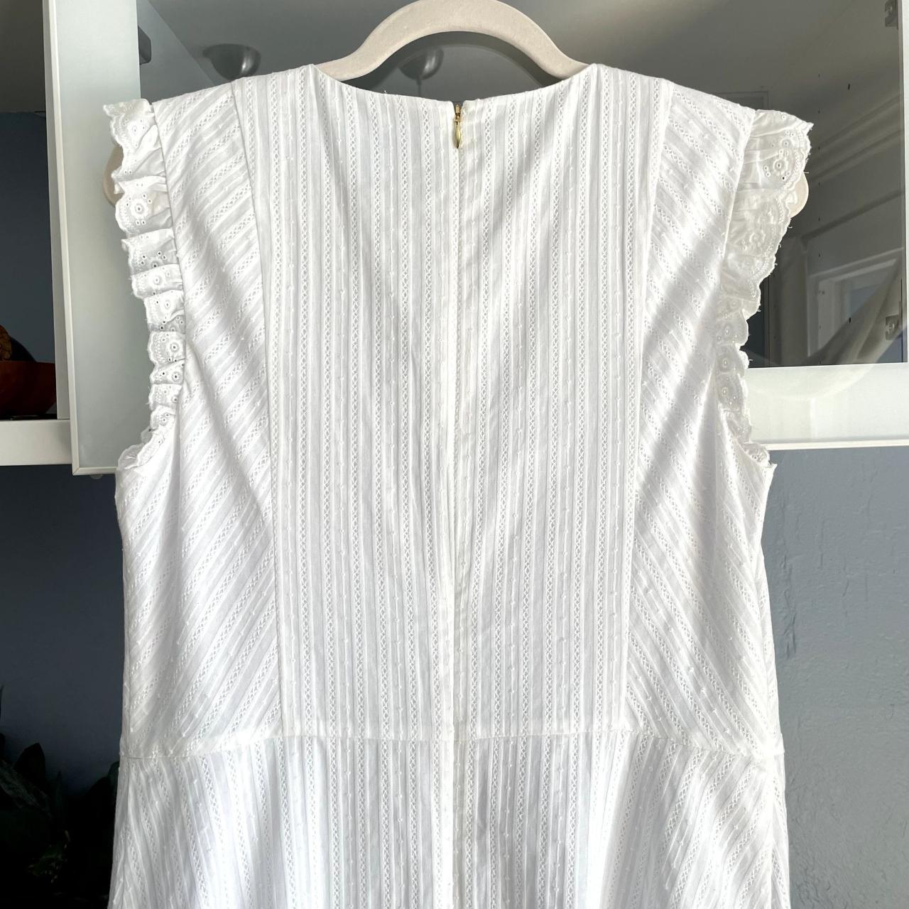 DRAPER JAMES Eyelet Jacquard Midi Love Circle Dress... Depop