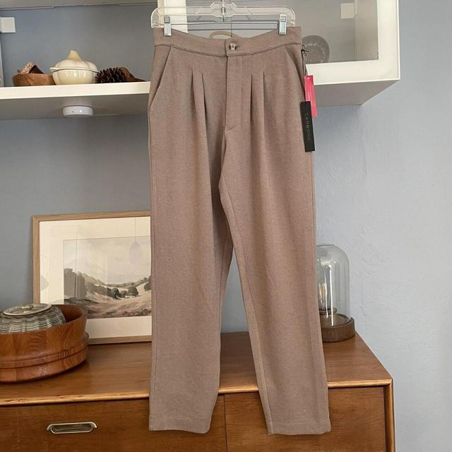 Carbon38 Interlock Pleated Tapered Trouser Pants - Depop