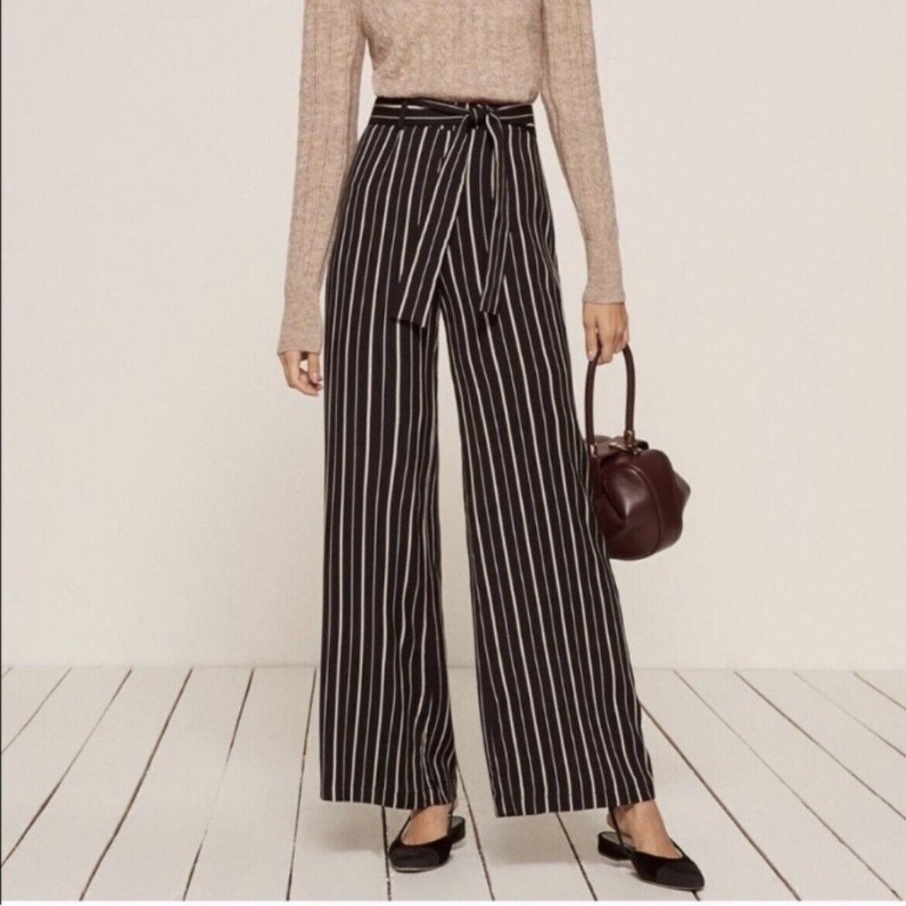 Reformation clearance striped pants