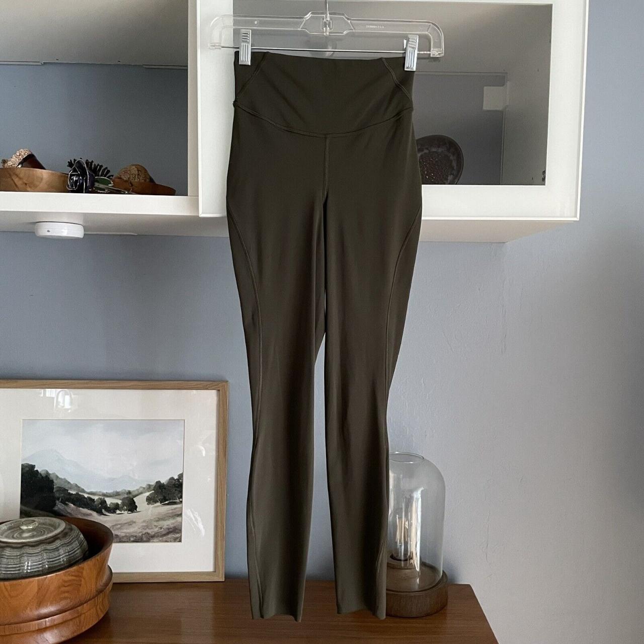 Lululemon Dark Olive Fast and Free High Rise Tight 25” Green Size
