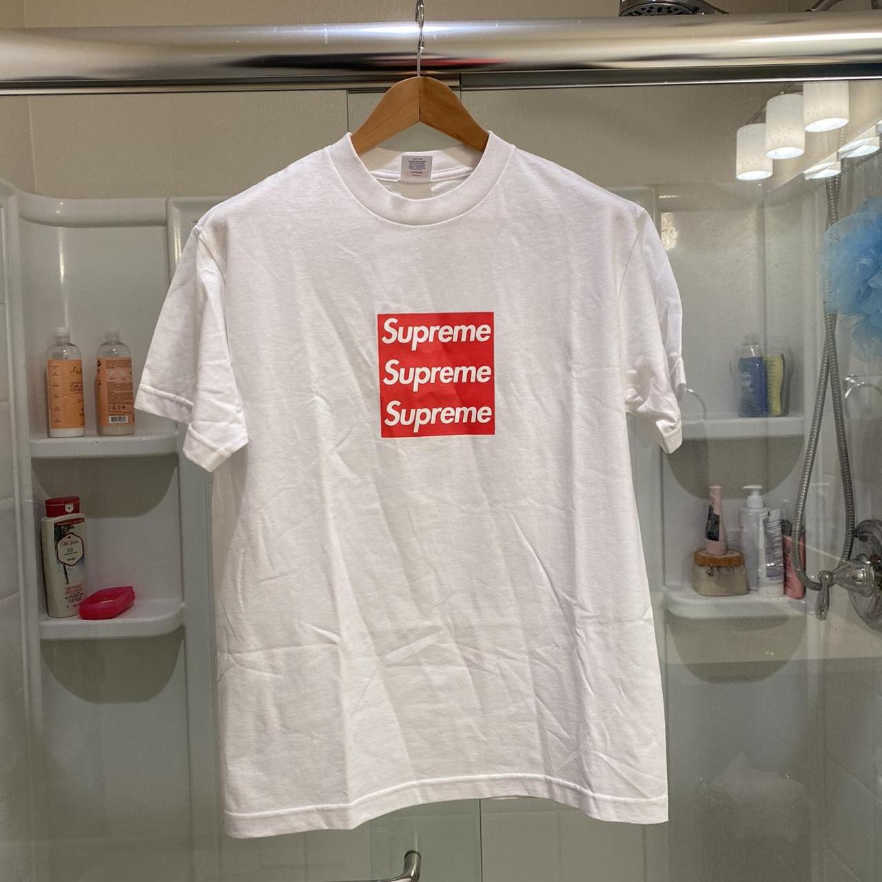 Supreme 20th Anniversary Box Logo Tee White - Mens, Size M