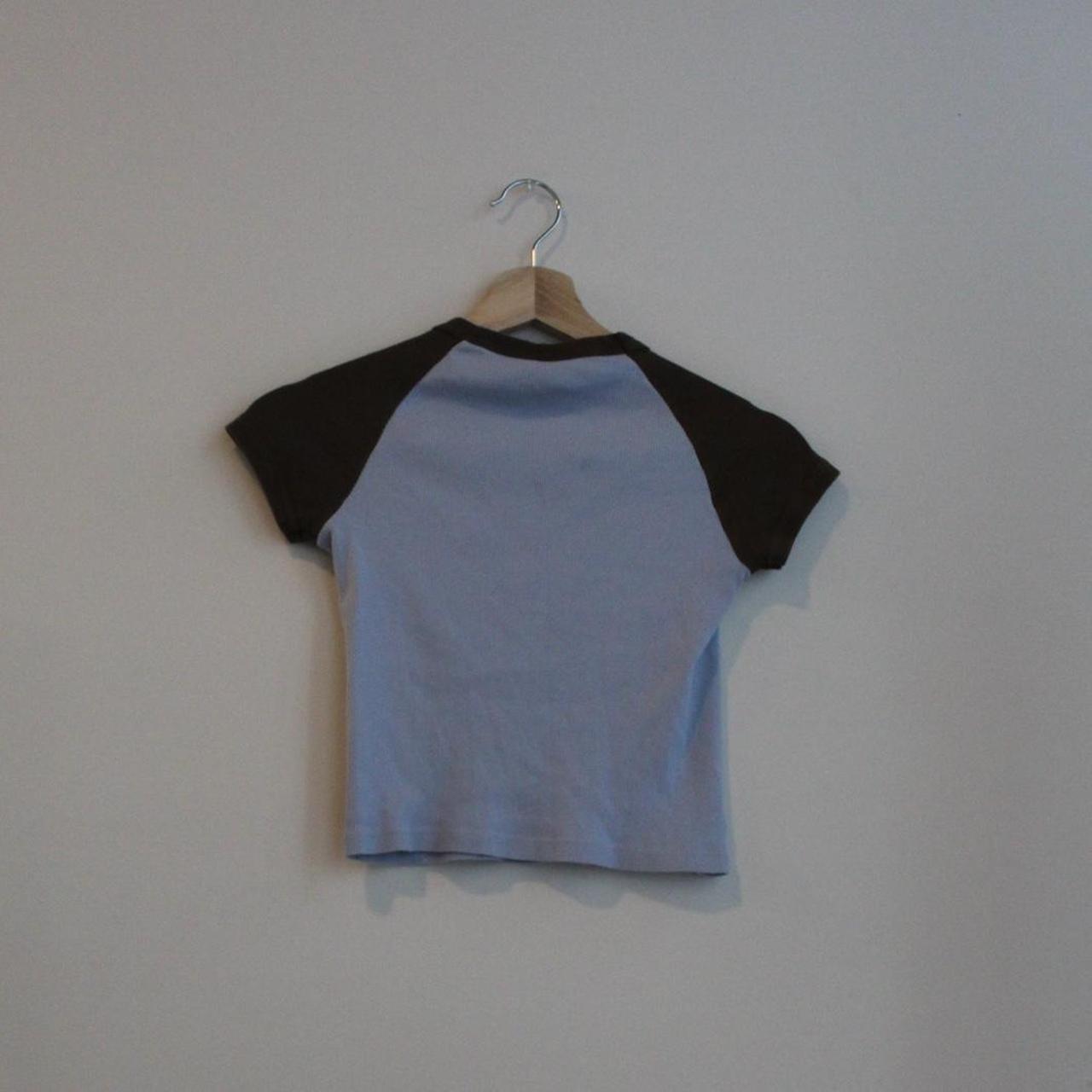 Brandy Melville Grey And Black Baby Tee Baseball Tee Size undefined - $17 -  From lusty