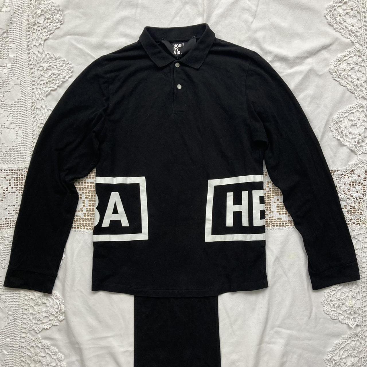 Hood by air store long sleeve polo