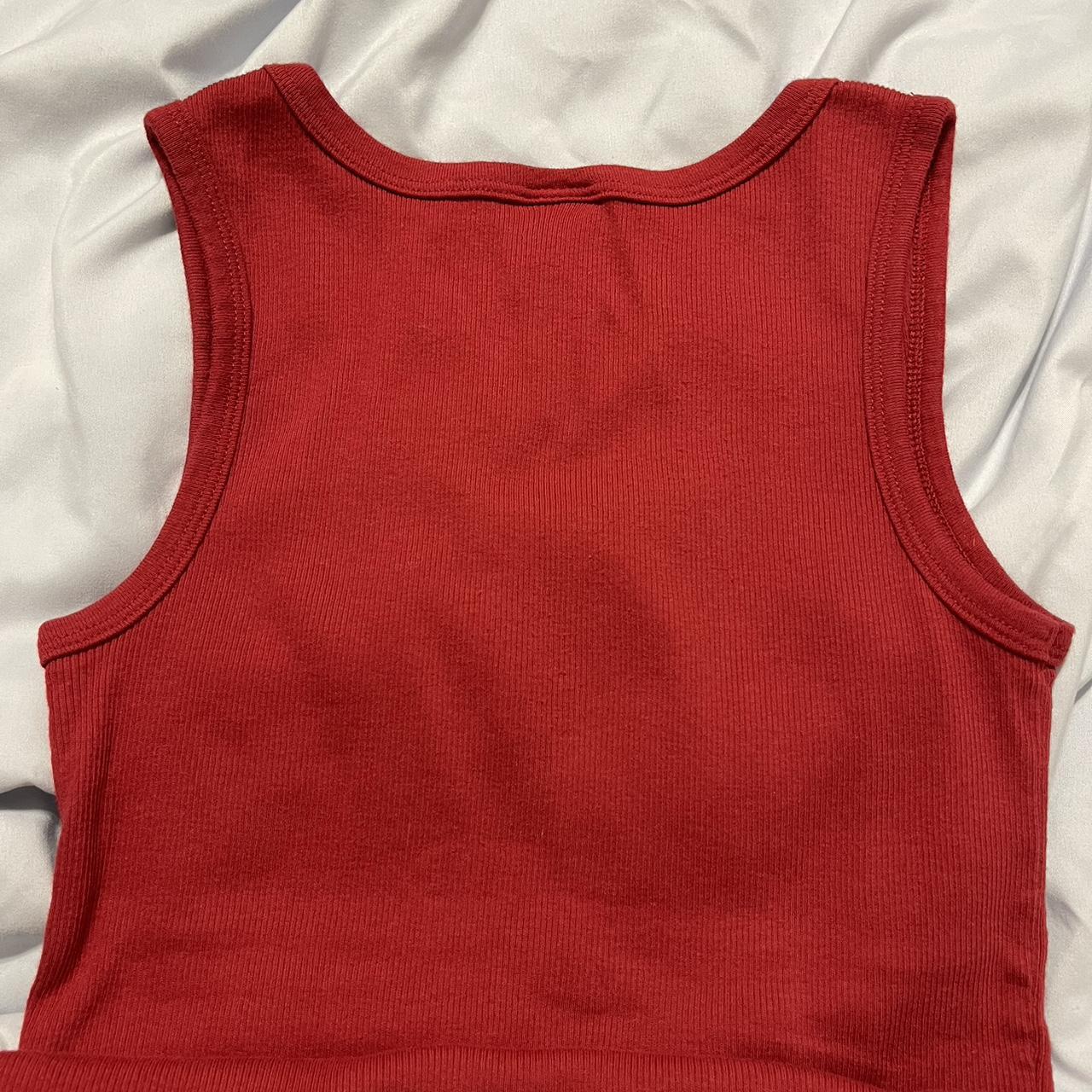 Old Navy Women's Red Vest Depop