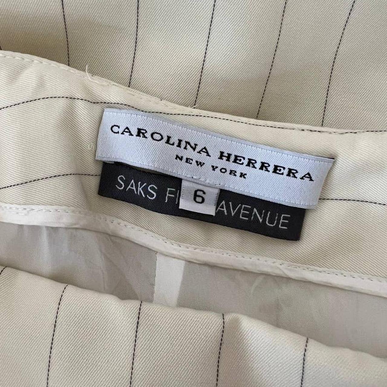 Vintage Carolina Herrera Saks Fifth Avenue Wool Pin... - Depop