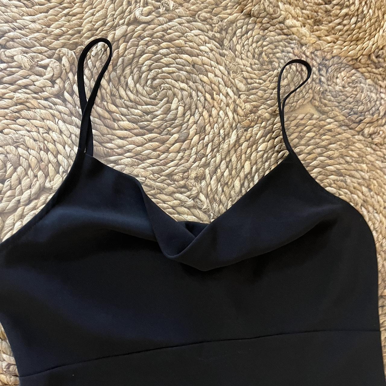 Light weight black dress. Scoop cowl neck! Preloved... - Depop