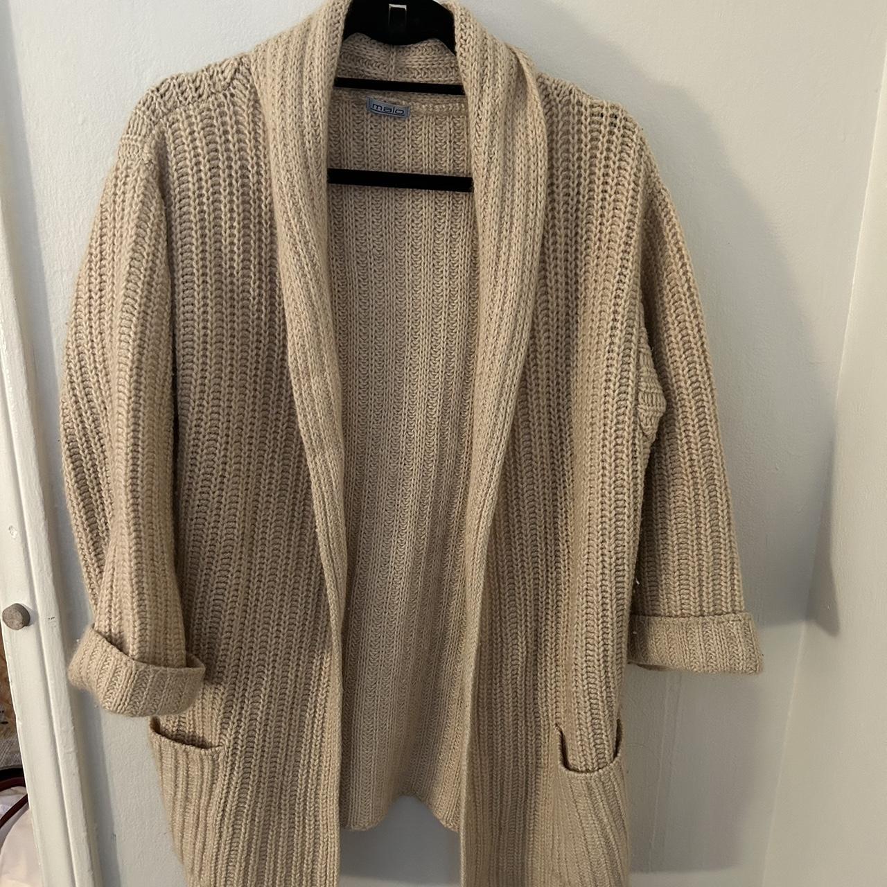 Crème Malo 100% Cashmere cardigan sweater - Depop