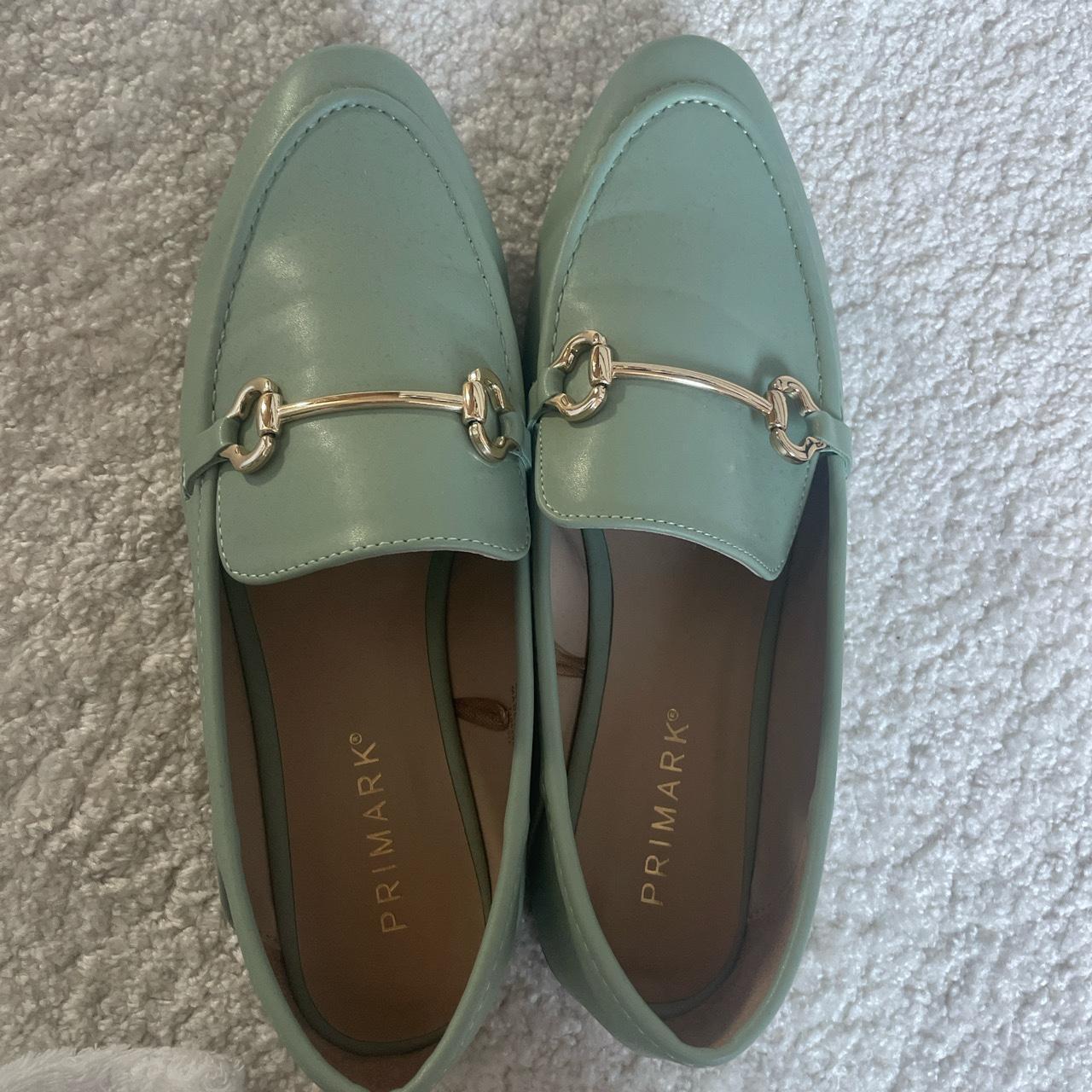Primark mint green loafers Depop