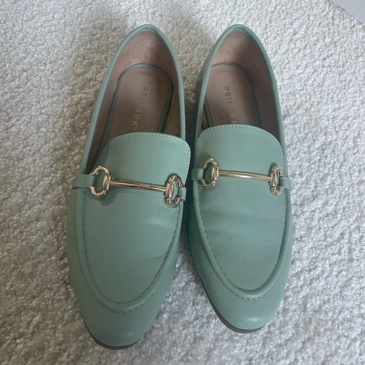 Primark mint green loafers Depop