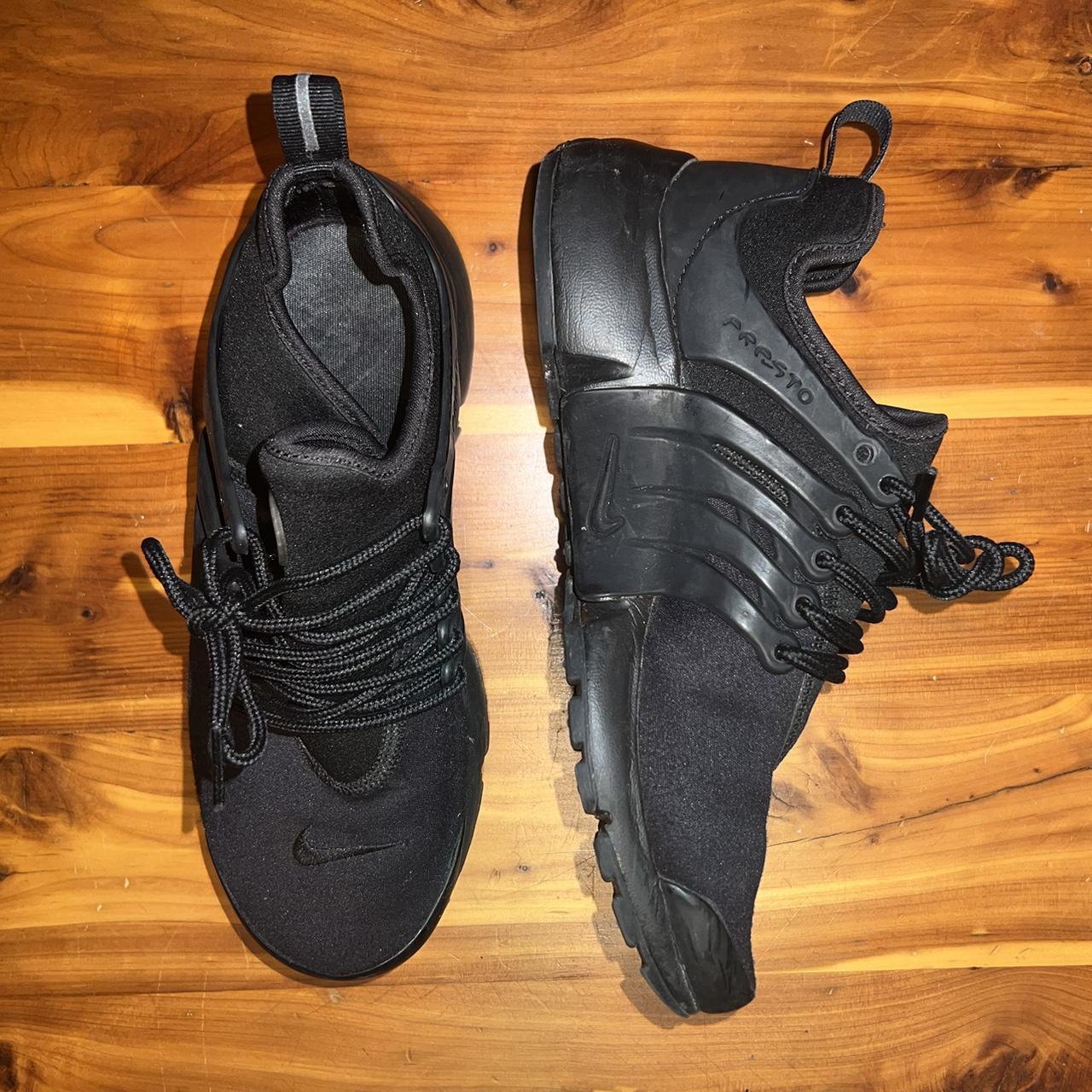 Nike Air Presto black trainers Size 7 WOMENS Worn. Depop