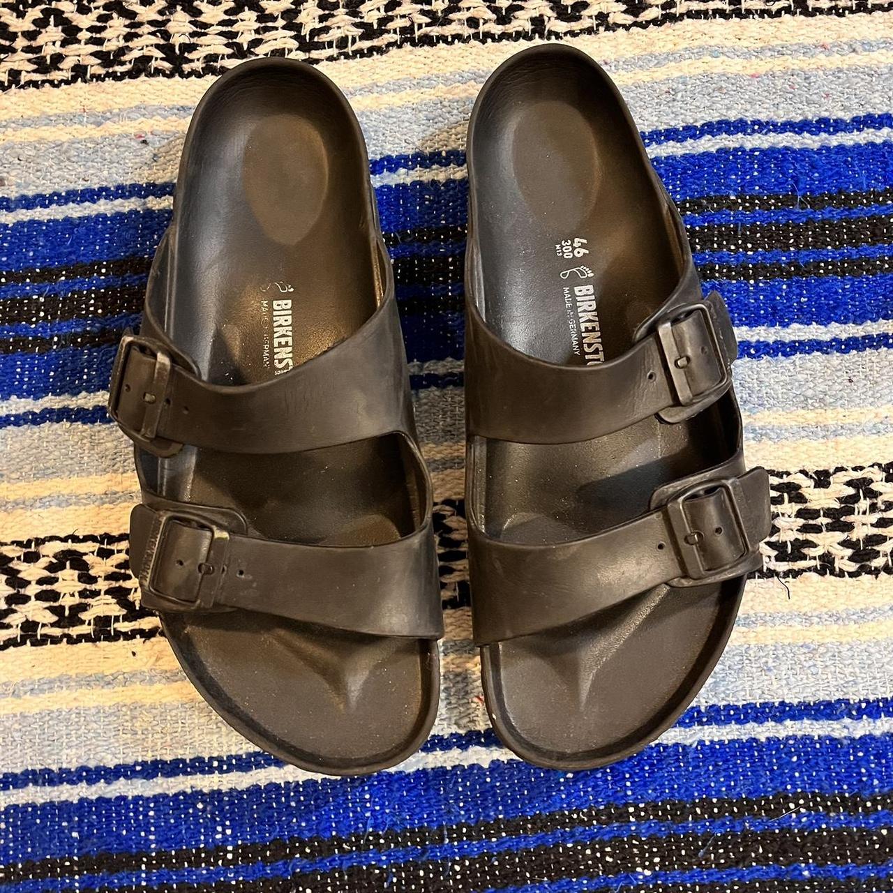 Used rubber birkenstocks / used but still lots of... - Depop