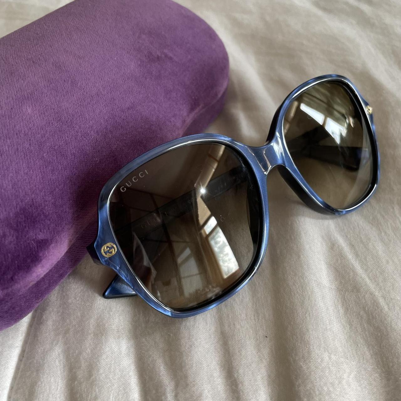 Gucci Red Velvet Sunglass Glasses Case Thank You - Depop