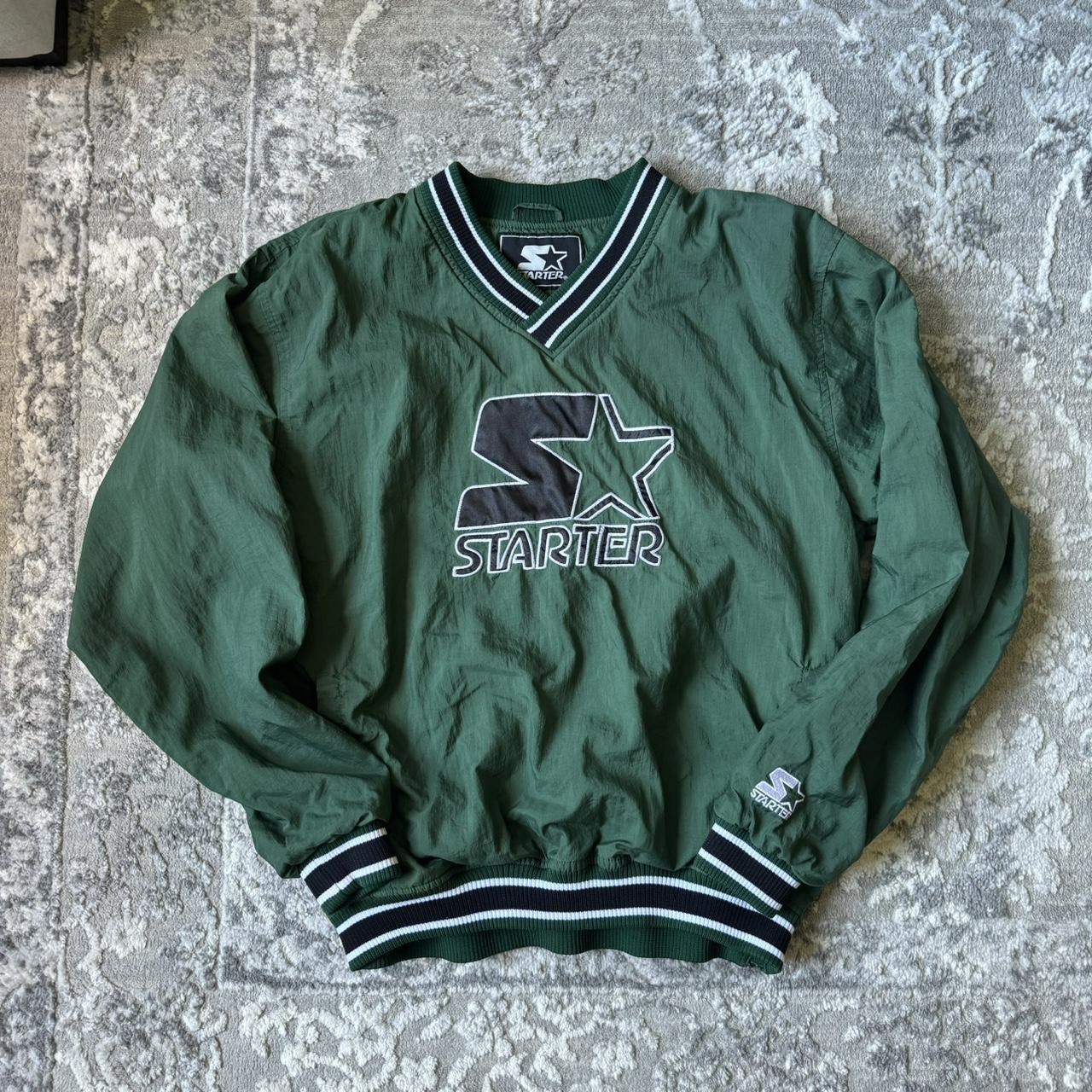 Vintage Starter VNeck Pullover Windbreaker... Depop