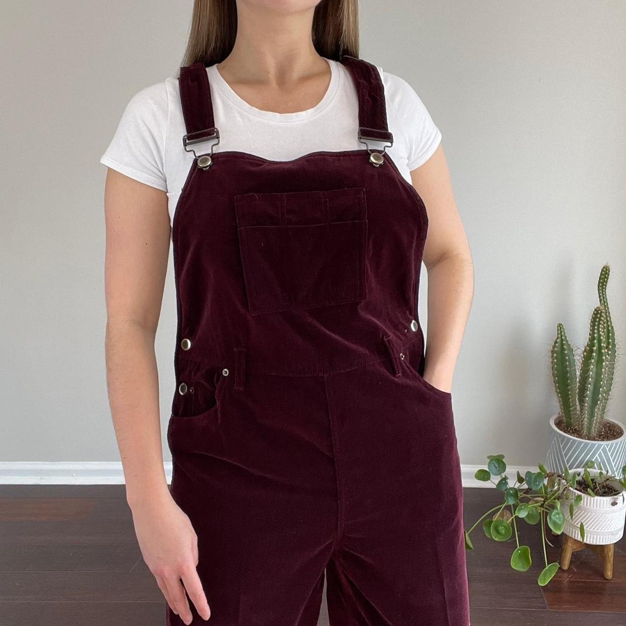 Vintage deep burgundy velvet overalls! 🔥, Great...