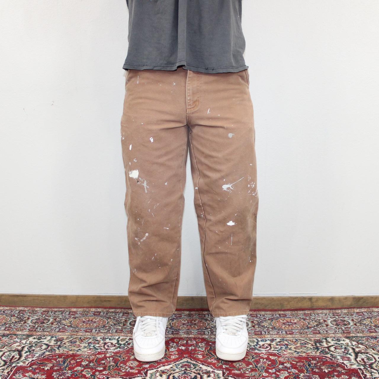 Vintage Brown Sorel Carpenter Pants Relaxed fit... Depop
