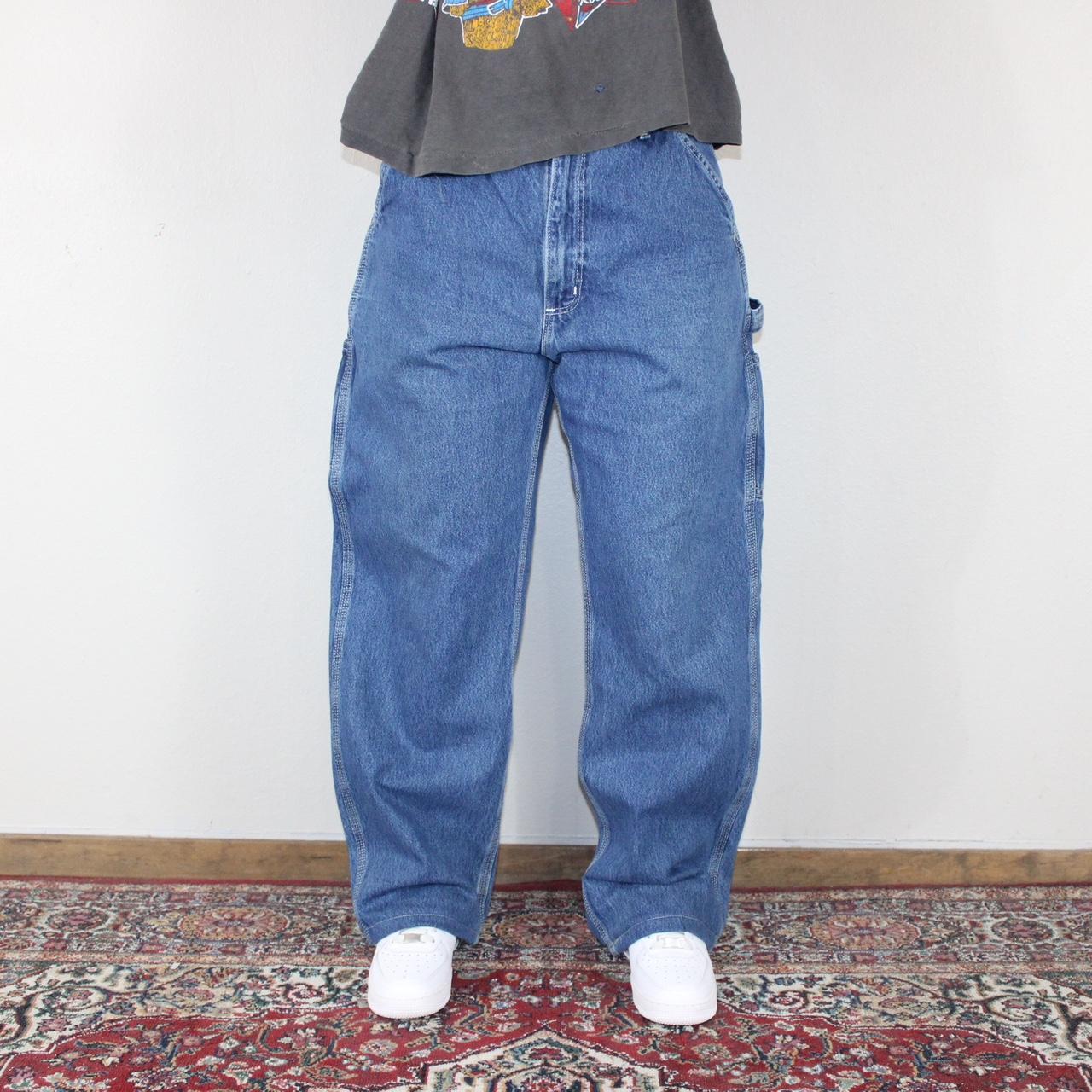 Vintage Denim Carhartt Carpenter Pants Relaxed... - Depop