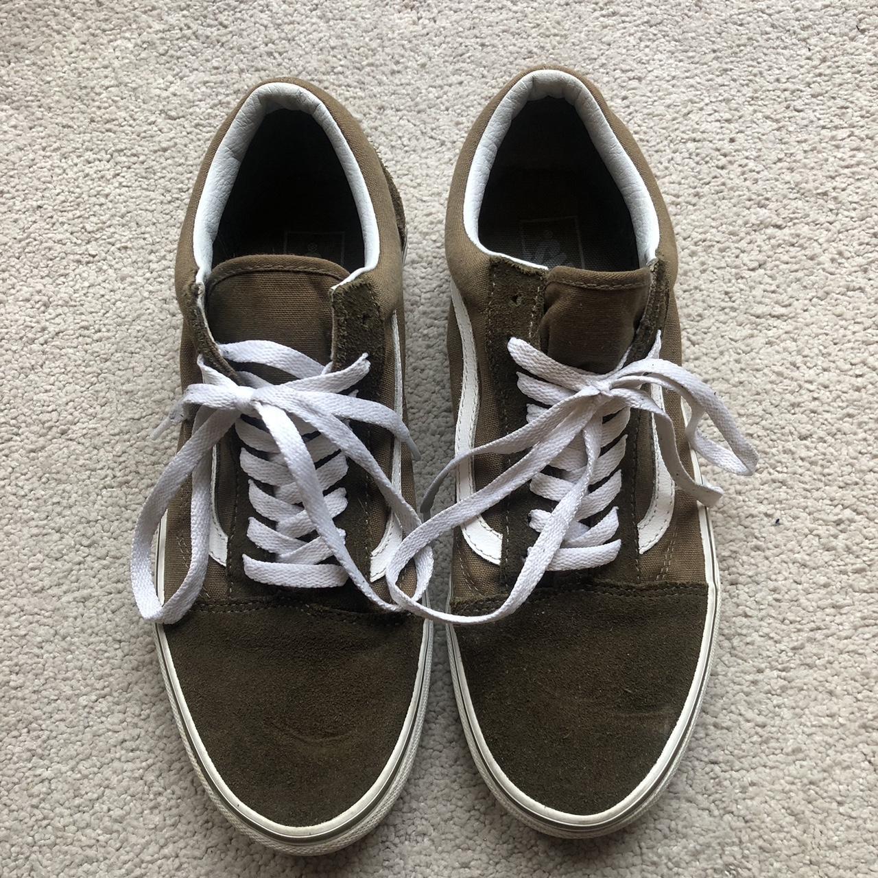 Khaki on sale vans junior