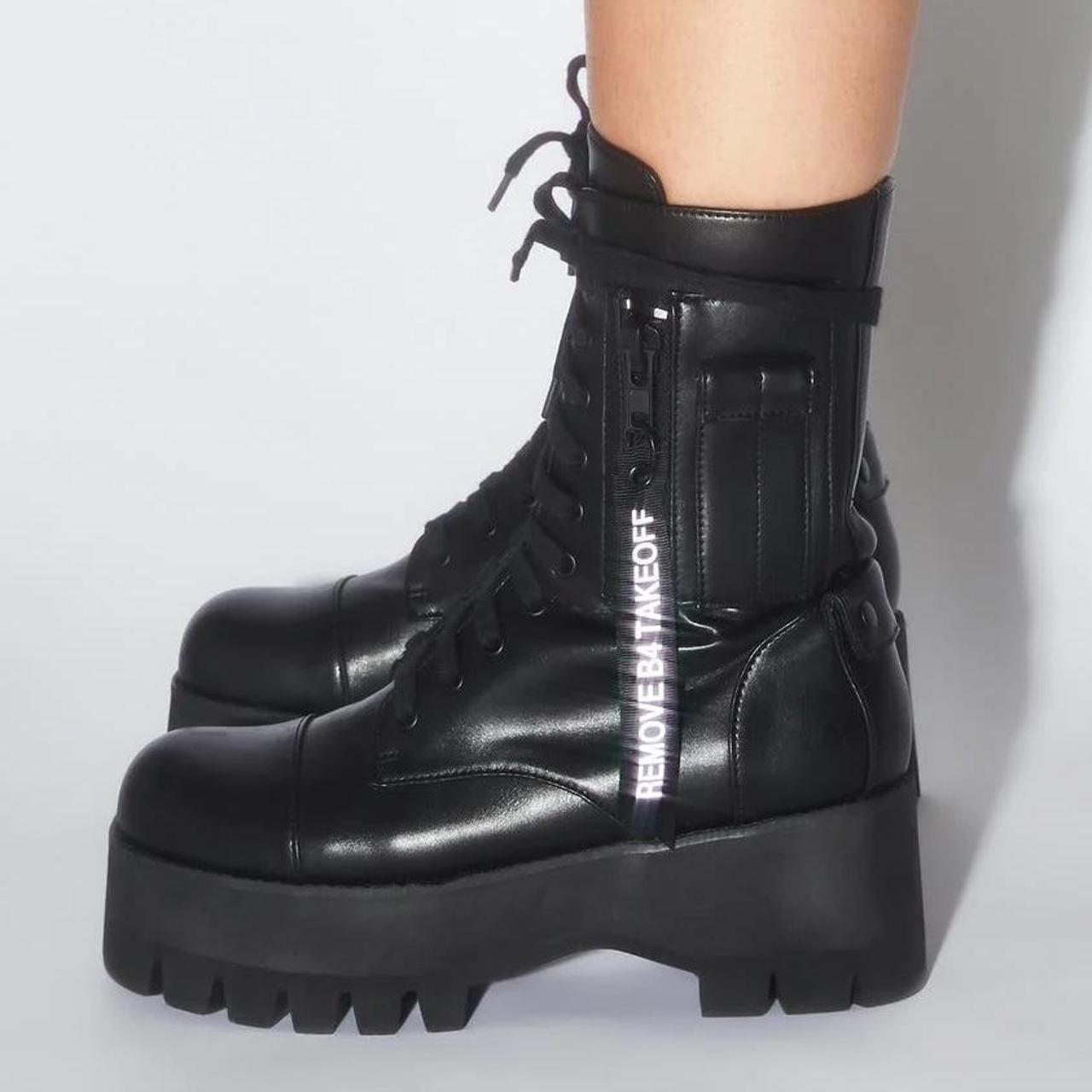 Dolls Kill Women's Boots Depop