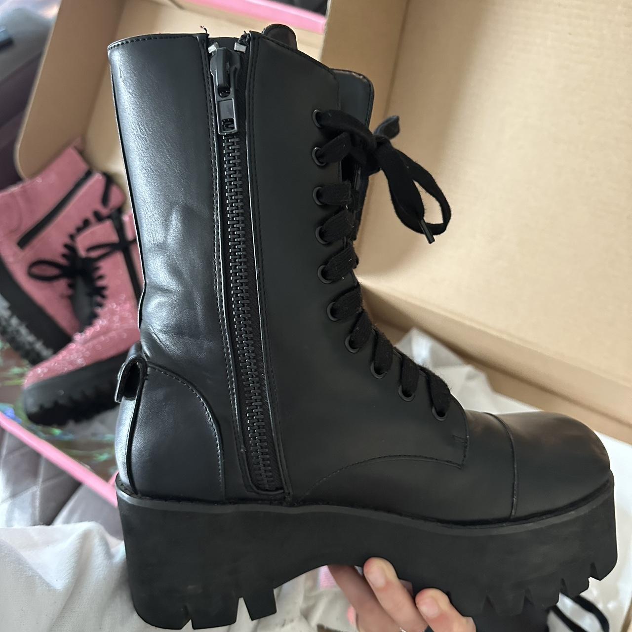 Dolls Kill Women's Boots Depop
