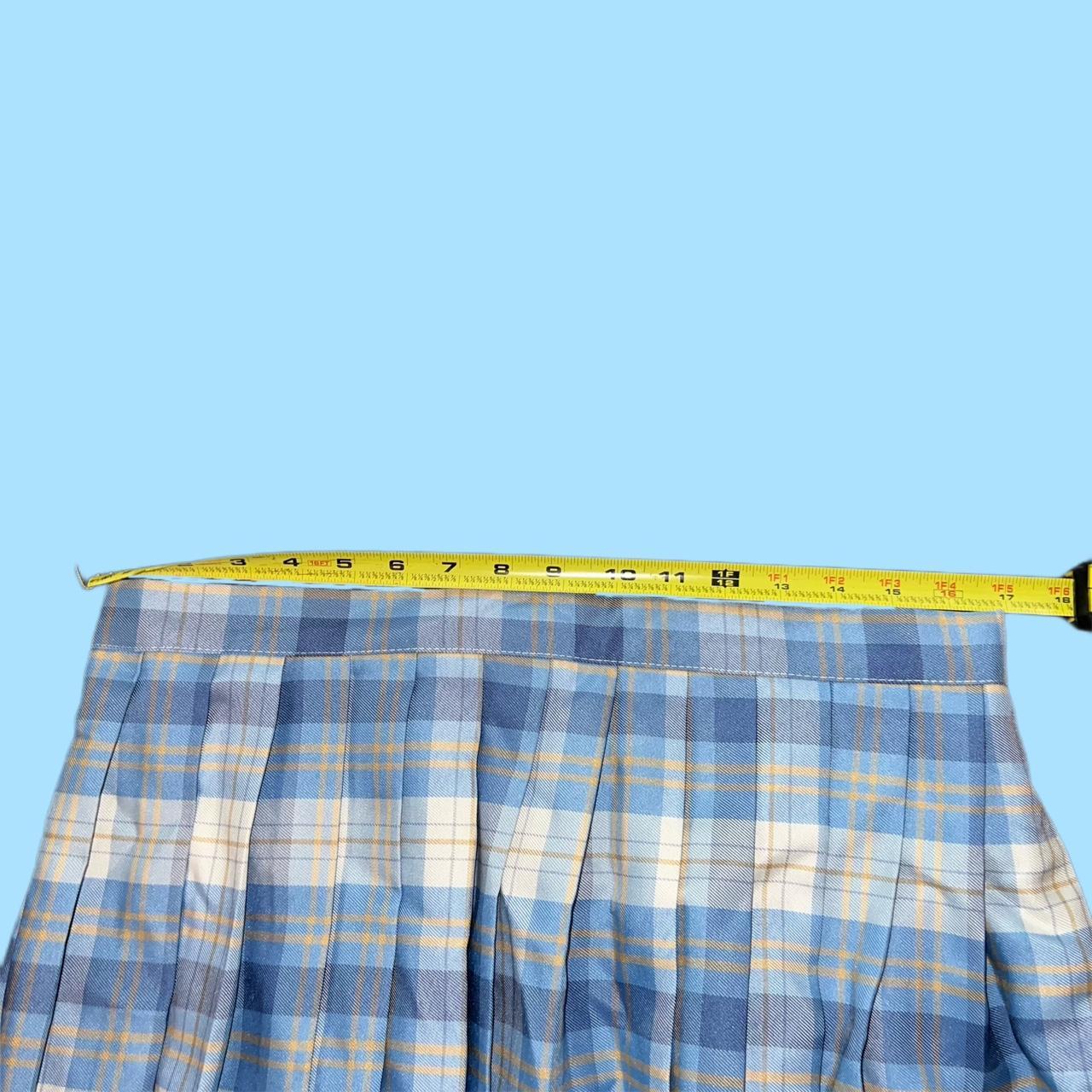 Plaid Pleated Mini Skirt Waist: 17 inches Length:... - Depop