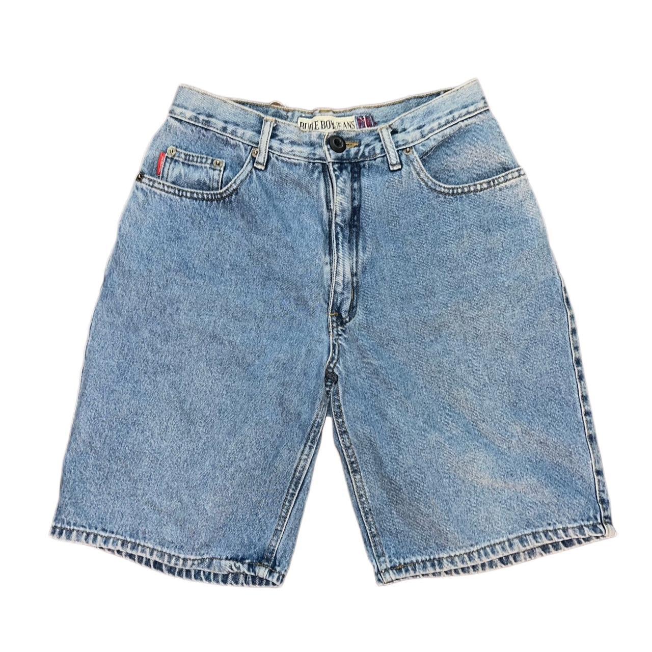 vintage 90s jean shorts - high rise, mom/dad jean... - Depop