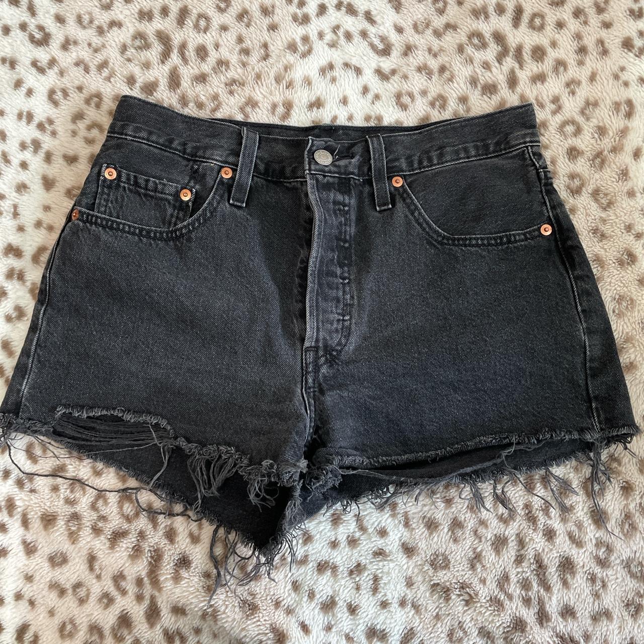 Black Levi Shorts - Depop