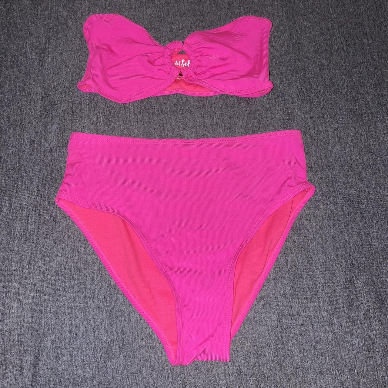 Women's Pink Bikinisandtankinisets Depop