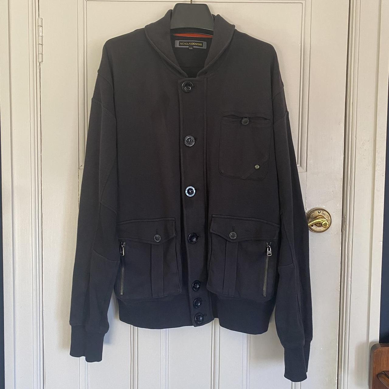 Nicholas Deakins heavyweight cotton jersey bomber... - Depop