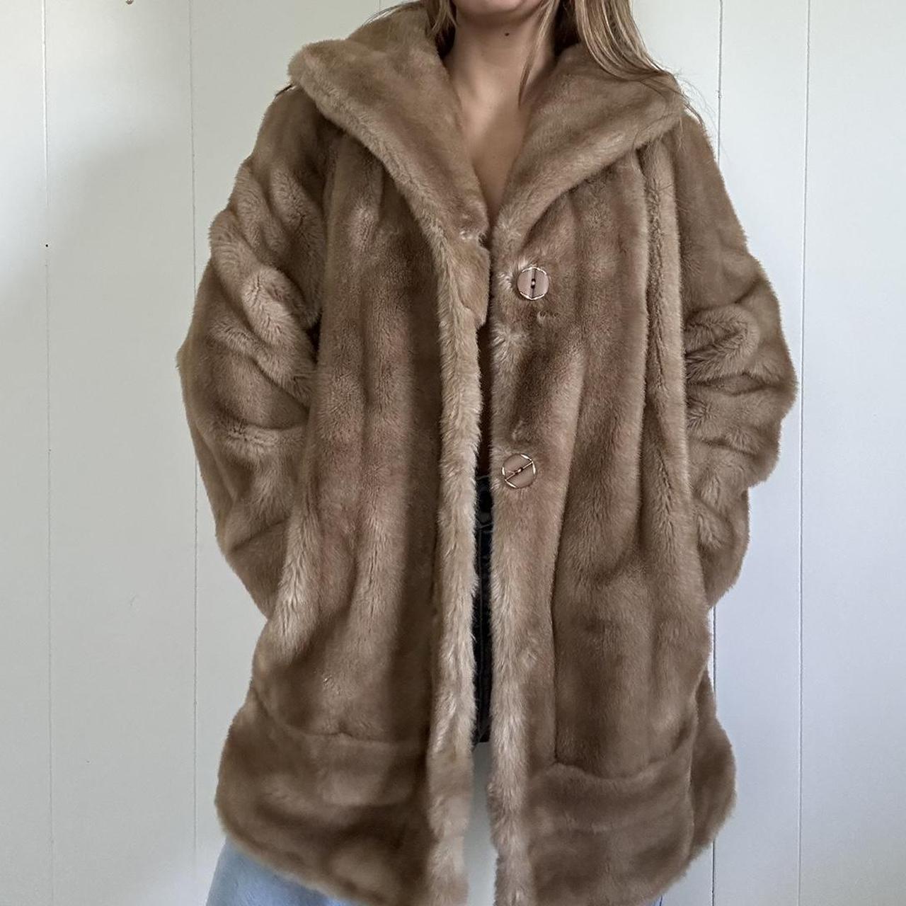 Premium Vintage Look Faux Fur Coat | boohoo