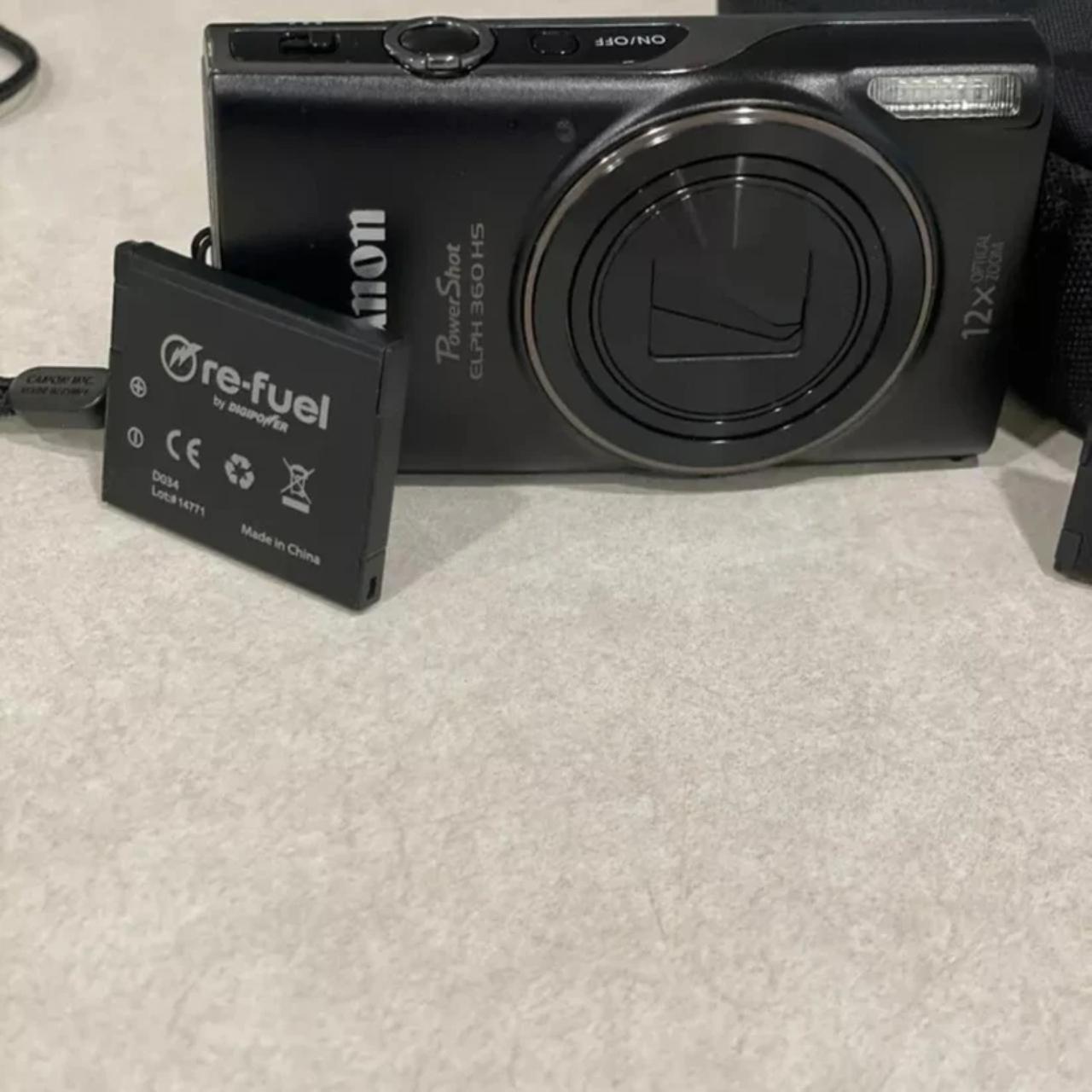 Elph 360 HS Digital Camera Black With Memory Card... - Depop