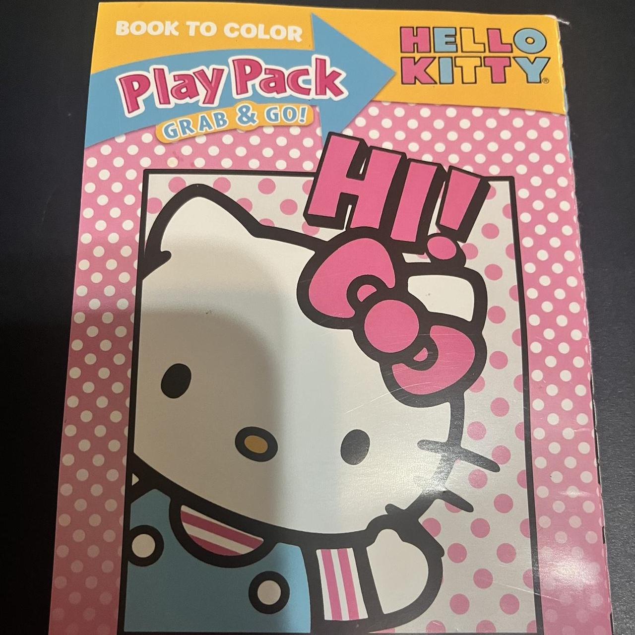 Hello kitty mini coloring book never been colored in... - Depop