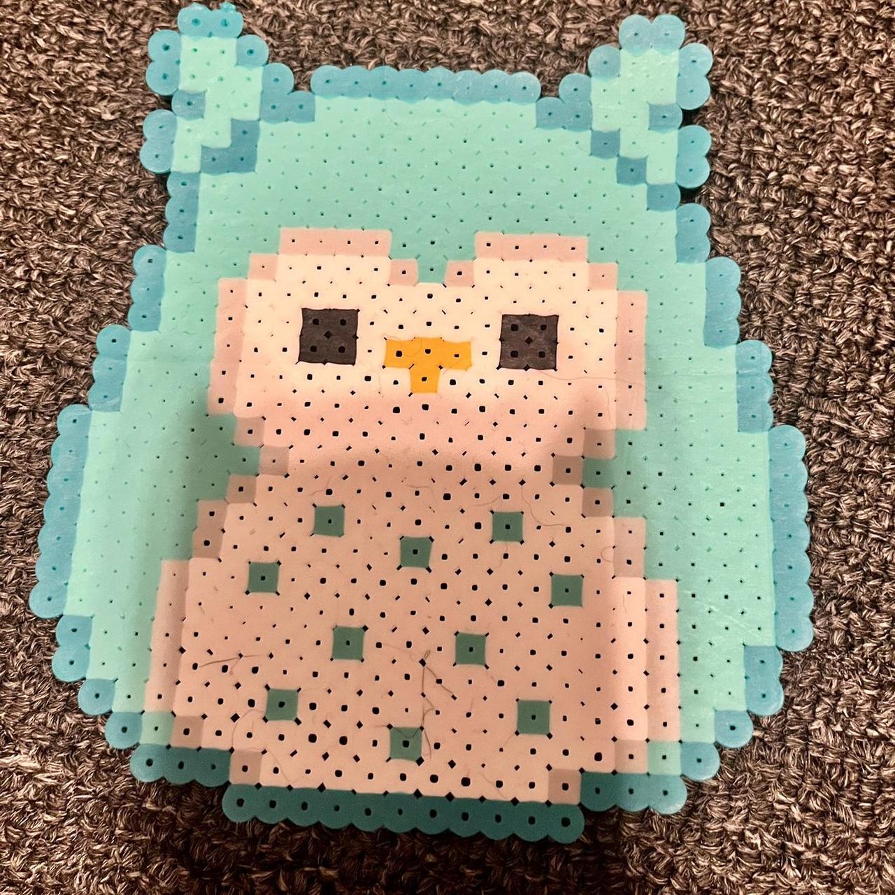 Owl Perler Beads Pattern Owl Hama Bead Design Owl Perler Bead Magnet