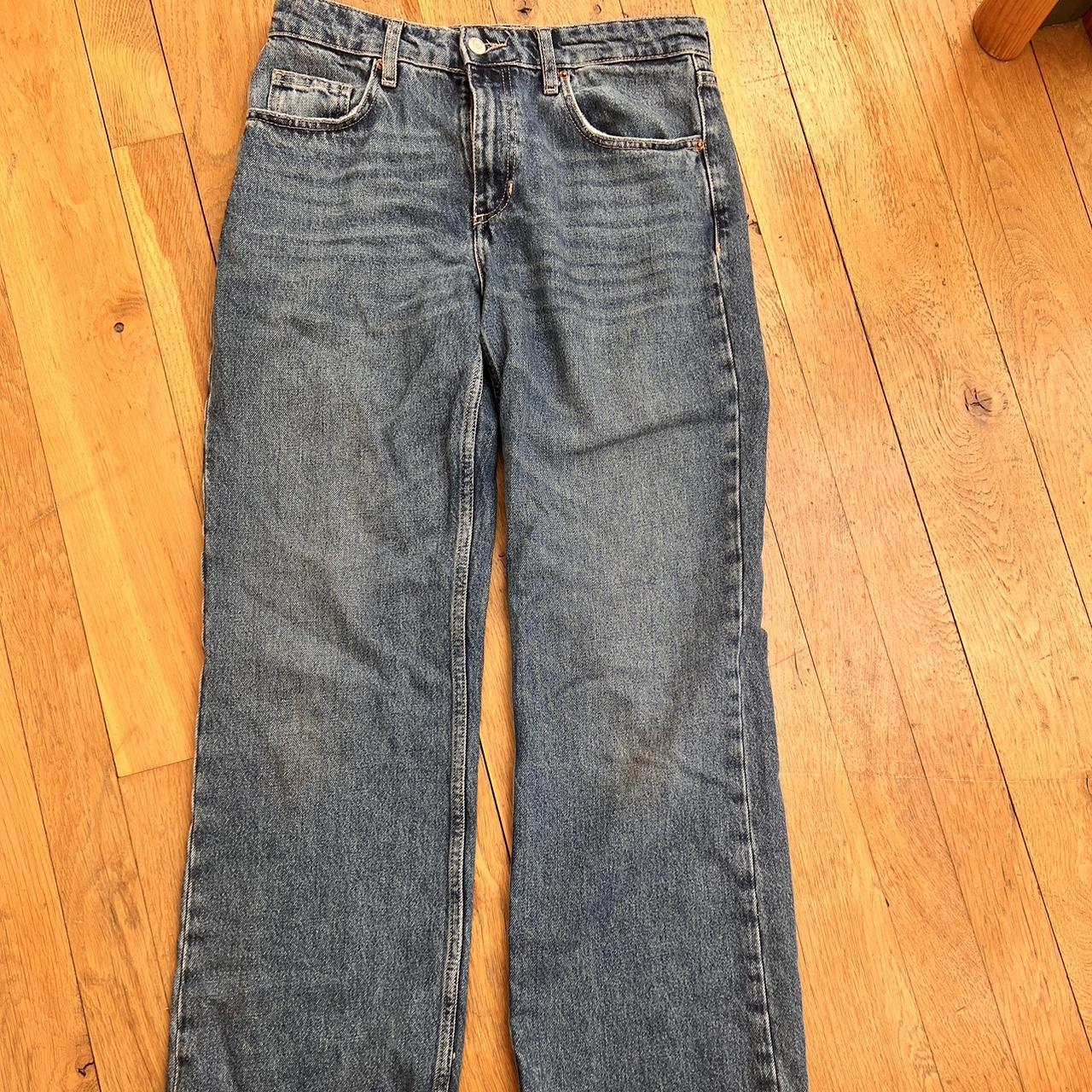 Zara straight leg jeans Mid rise Only worn once as... Depop